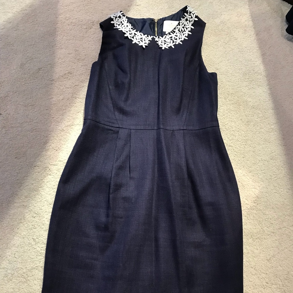 Kate Spade navy linen dress