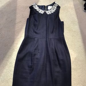 Kate Spade navy linen dress