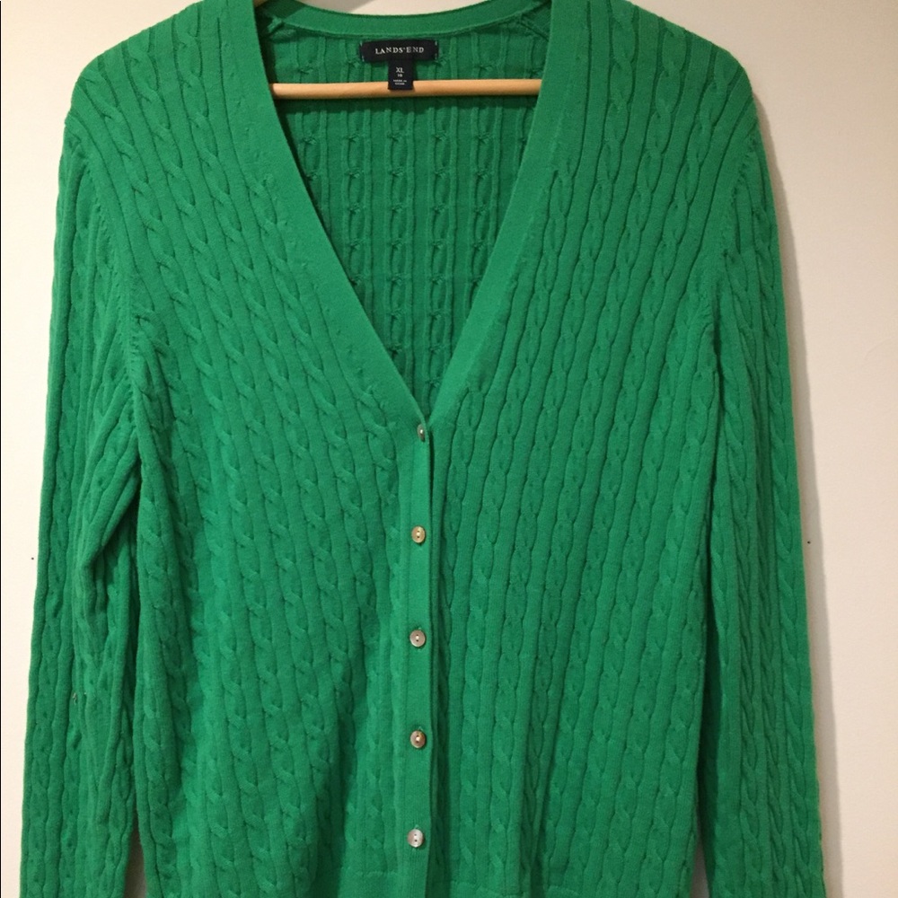 Green Landsend Cardigan