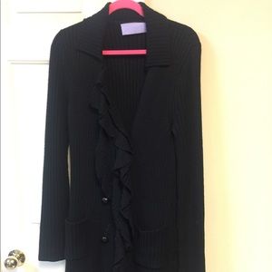 Long Vera Wang Lavender Sweater coat