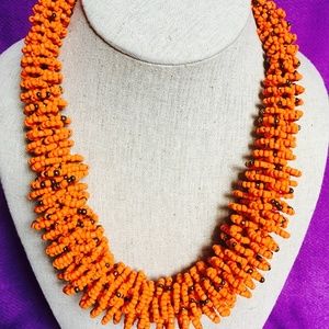 African handmade beaded necklace
