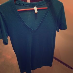 American Apparel v-neck cotton tee
