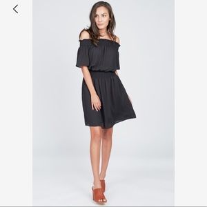 Black off the shoulder dress