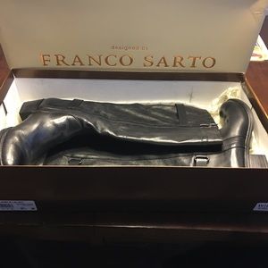 Women's Franco Sarto 9.5 black wide calf boots