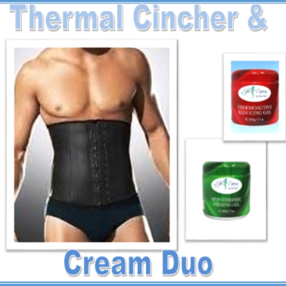 Man Thermal Waist Cincher & Cream Duo