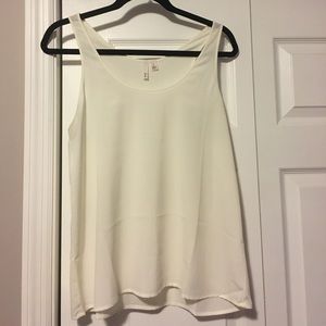 Frenchi Cream Sheer Tank Frenchi Cream Sheer Tank