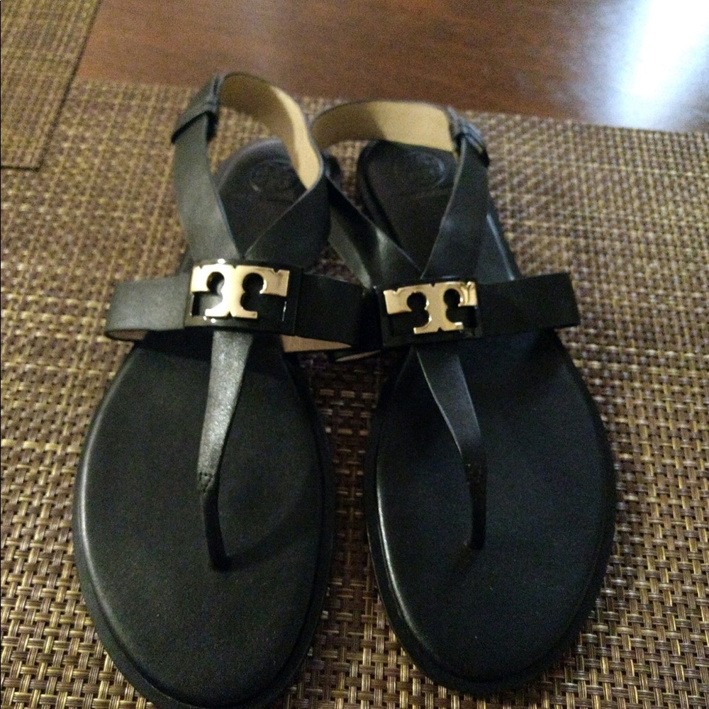 Tory burch black sandals