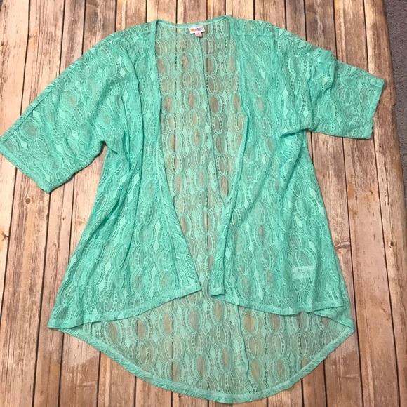 LuLaRoe Sweaters - Small Lace LuLaRoe Lindsay Kimono