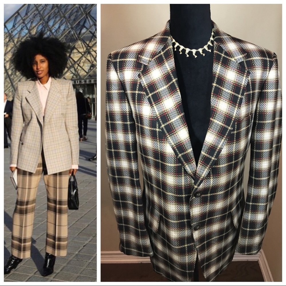 ❌SOLD❌ Vintage Unisex Plaid Blazer