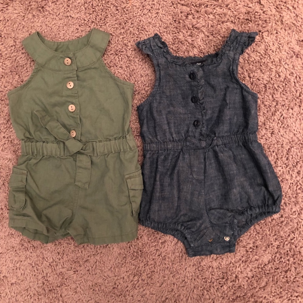 SOLD🚫rompers from GAP & Old navy