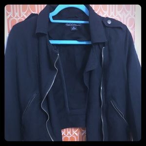 Lucky Brand linen rayon moto jacket XS