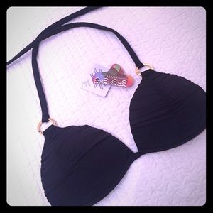 Brand new black bikini top