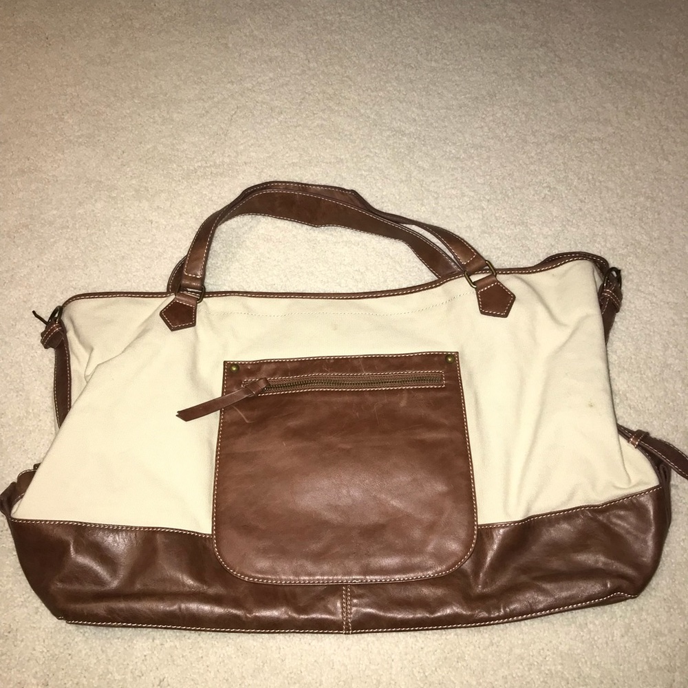 Flora Bella canvas/leather bag