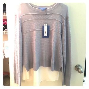 Simply Vera Vera Wang pearl blue sweater