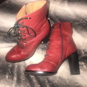 Urban Outfitters red boots size 7.5