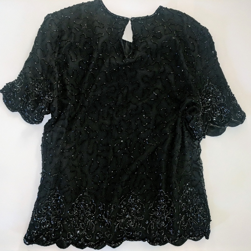 Vintage beaded embroidery top