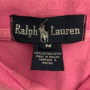 Ralph Lauren polo shirt. Pink size M