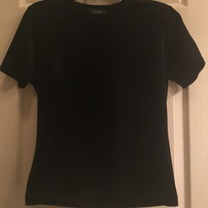 Lauren Ralph Lauren black top, gorgeous sheen