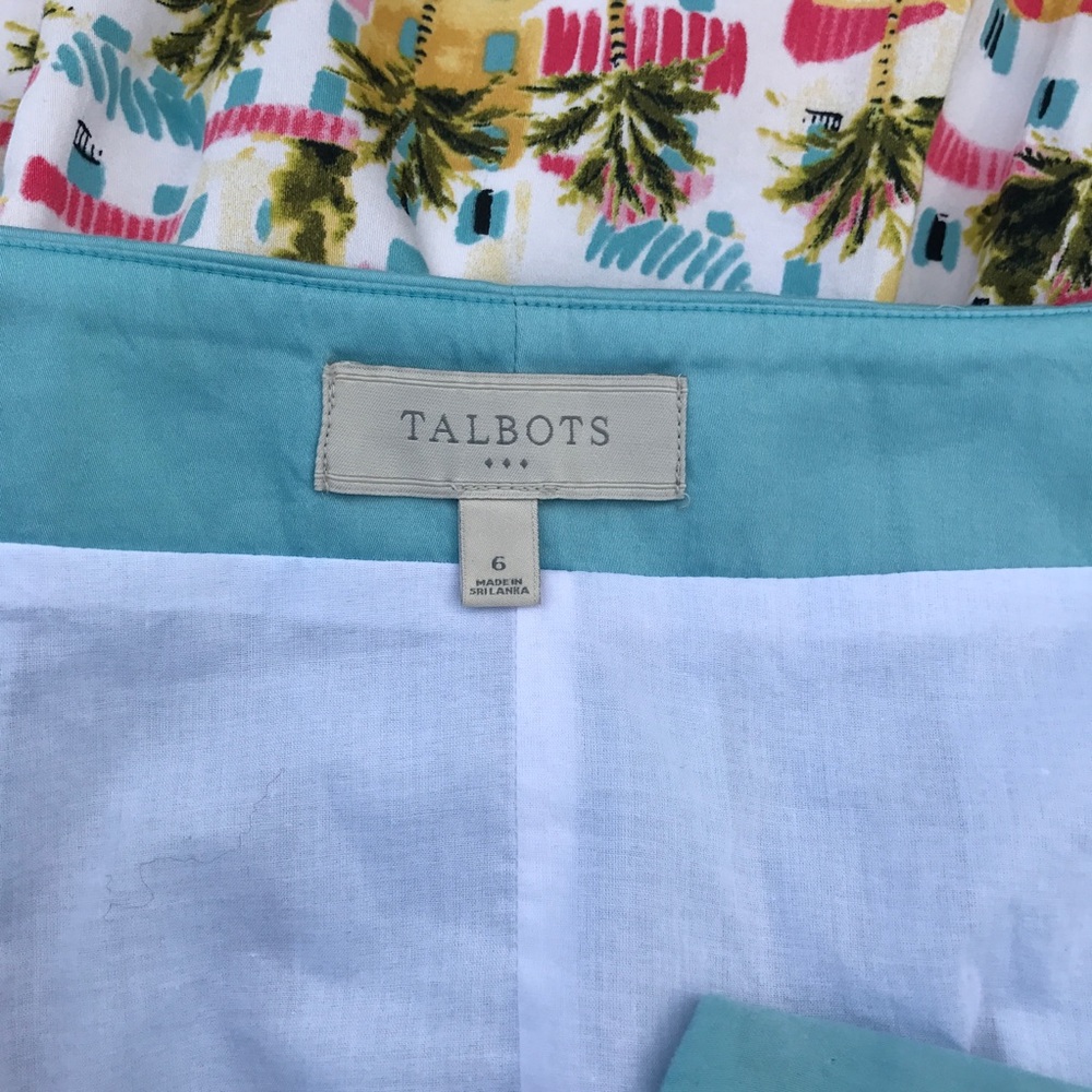 Talbots Beach Town Coastal Scene Skirt - Picture 4 of 6