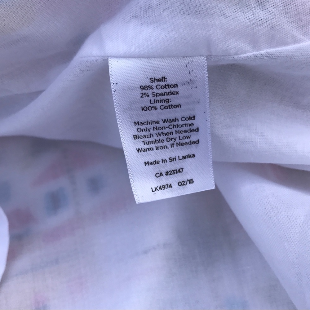 Talbots Beach Town Coastal Scene Skirt - Picture 6 of 6