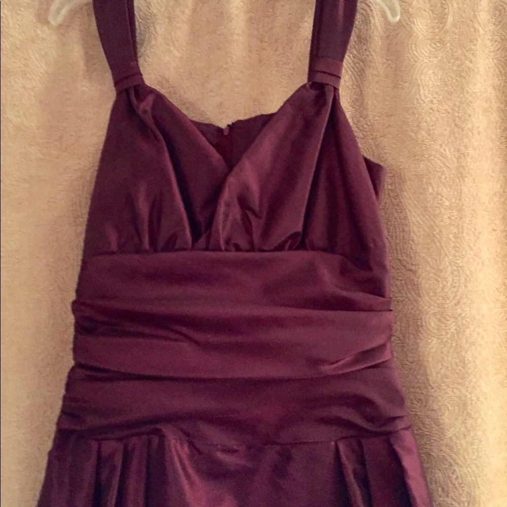 Scott McClintock beautiful plum dress