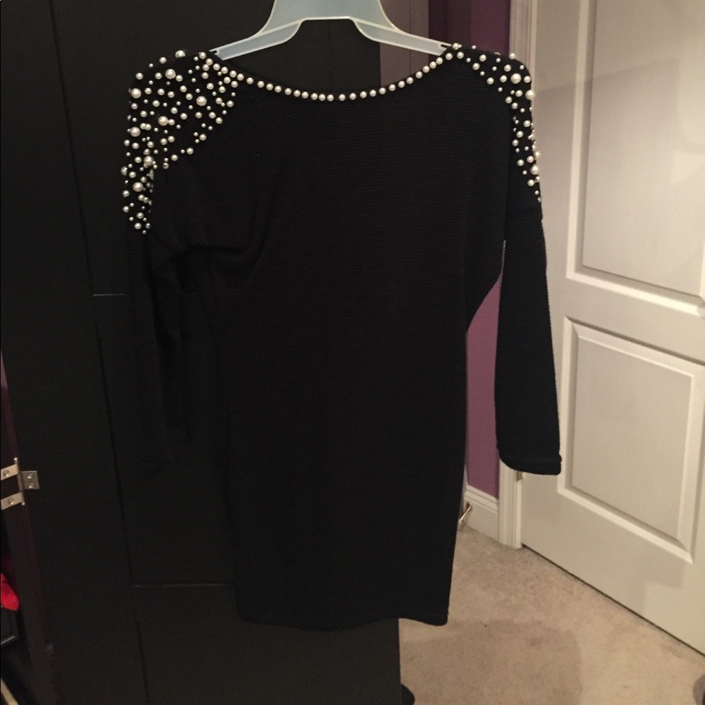 Backless sweater dress
