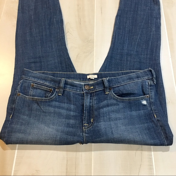 J. Crew Midrise Skinny Distressed Jeans 32x30 - Picture 4 of 5