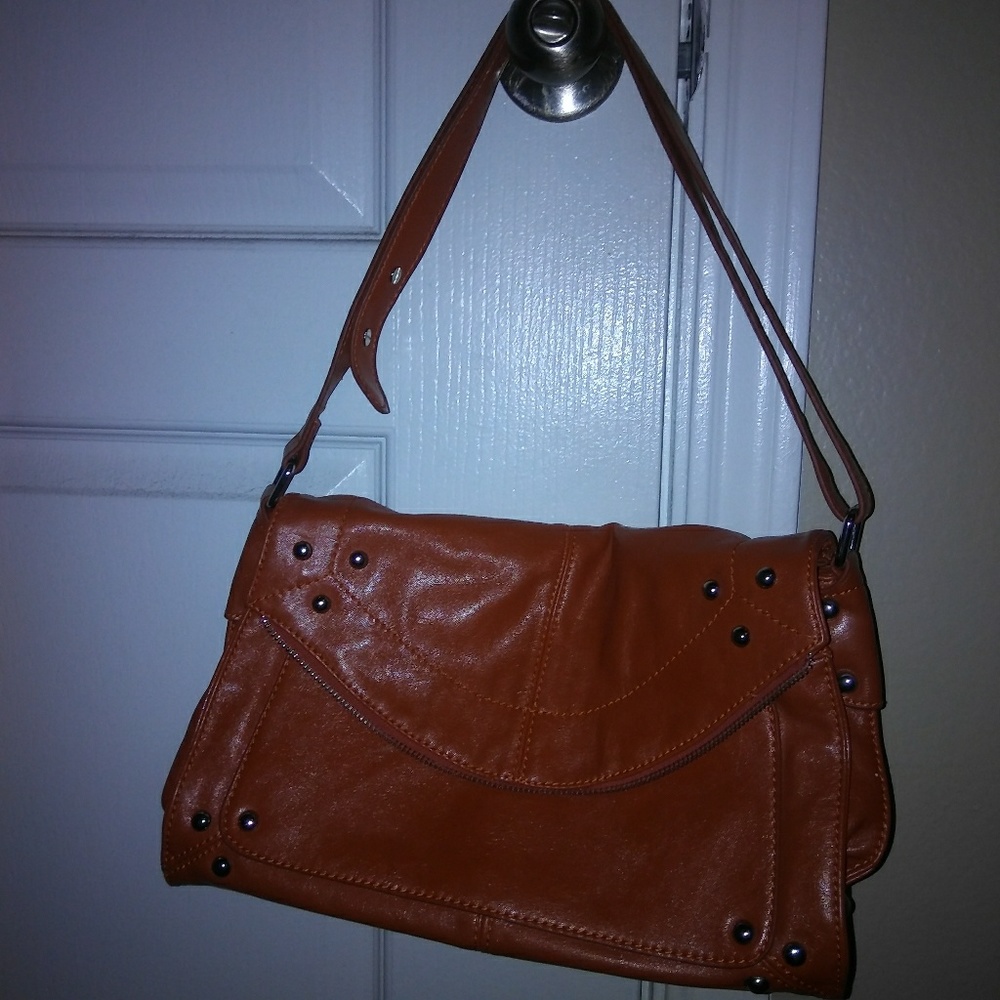 *DONATED* Burnt orange leather purse