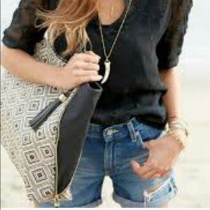 Stella & Dot - The Switch - Diamond Raffia