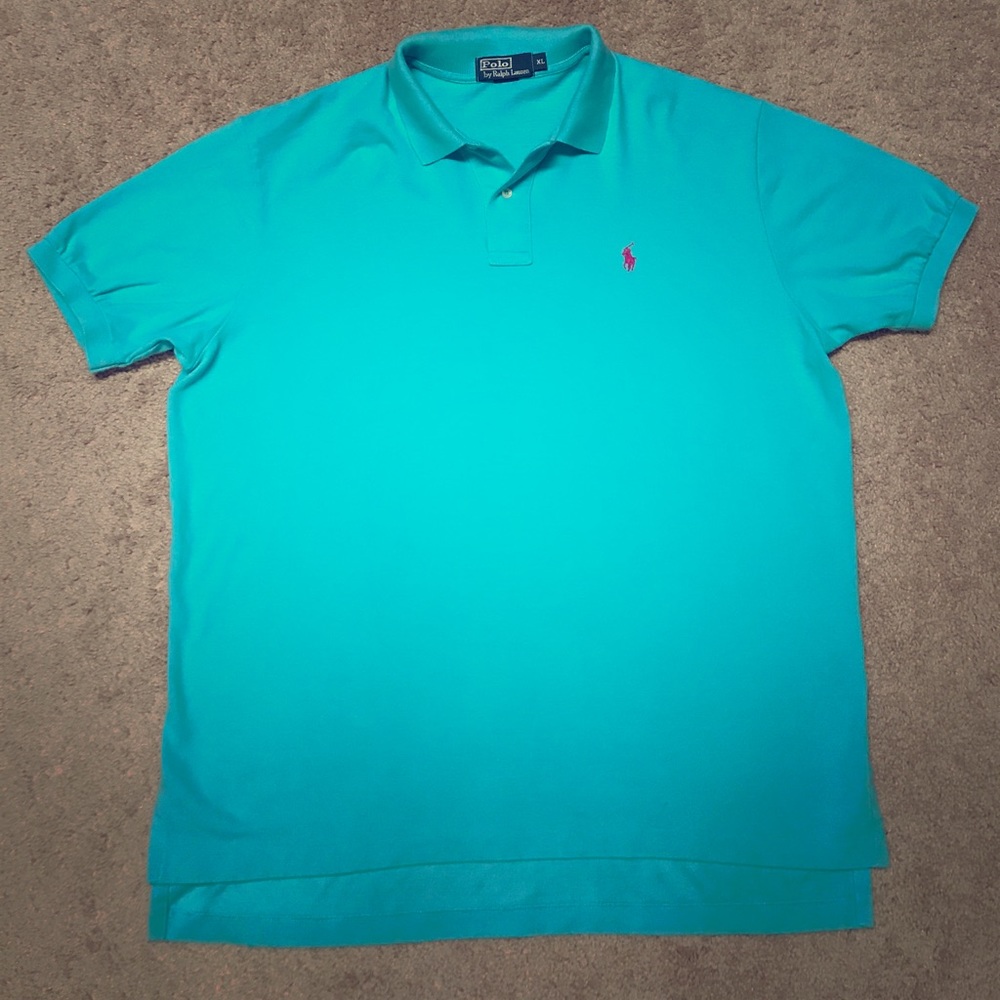 Charming turquoise blue polo by Ralph Lauren.