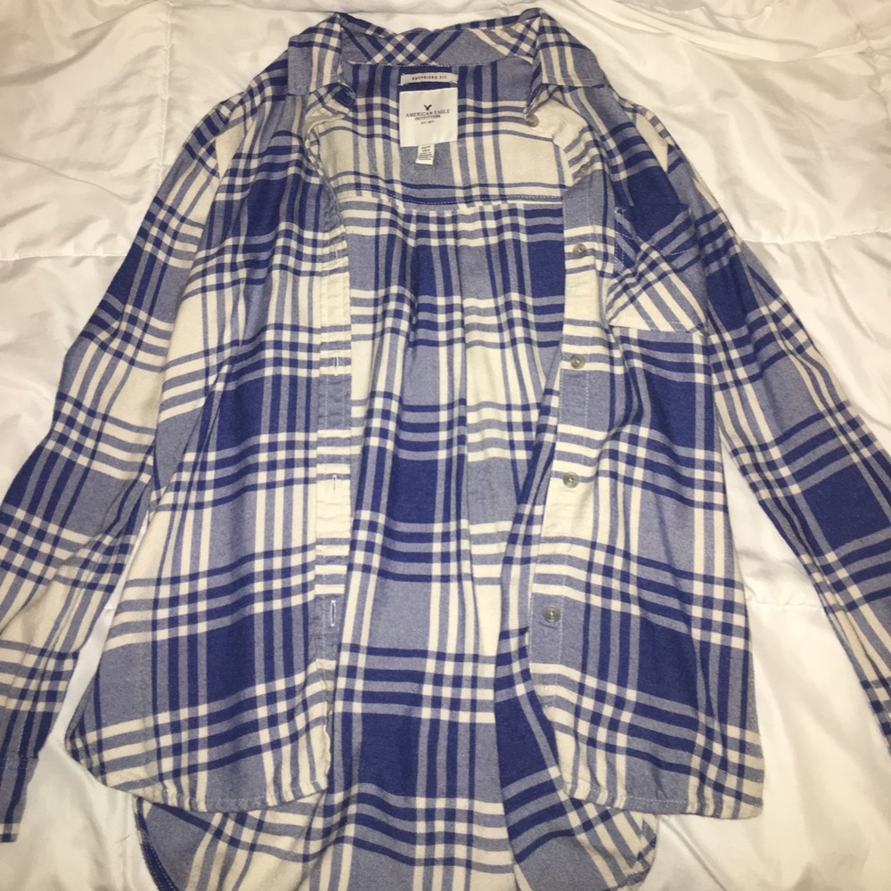 american eagle boyfriend fit flannel