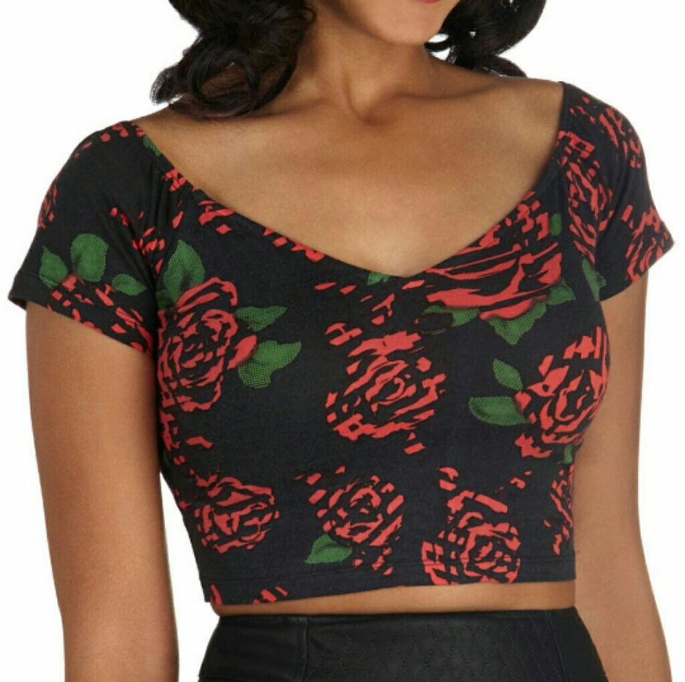 Mod cloth / motel rocks crop top