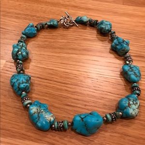 Artisanal Turquoise Stone Necklace