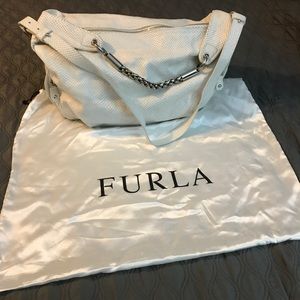 Furla leather slouchy purse