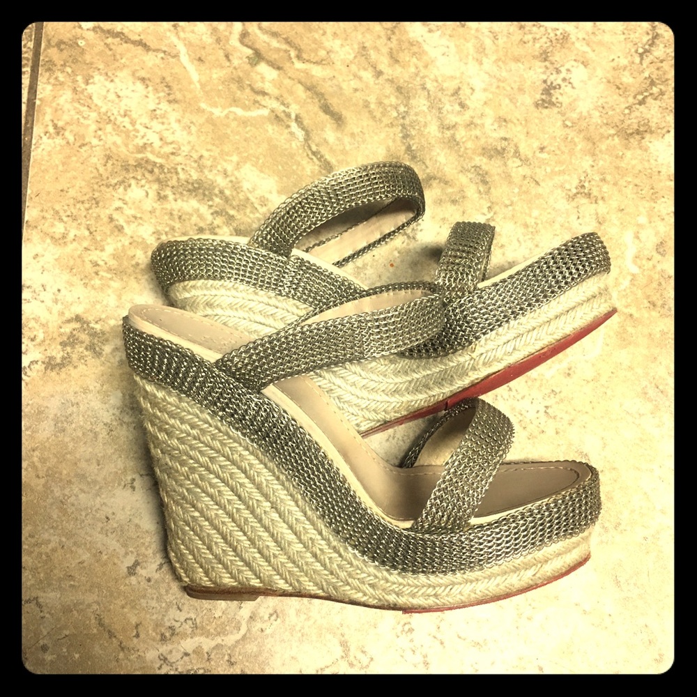 Authentic Christian Louboutin Wedges