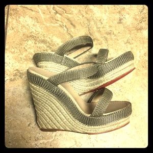 Authentic Christian Louboutin Wedges