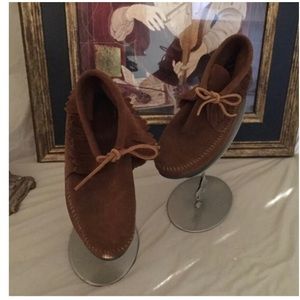 Brown moccasins