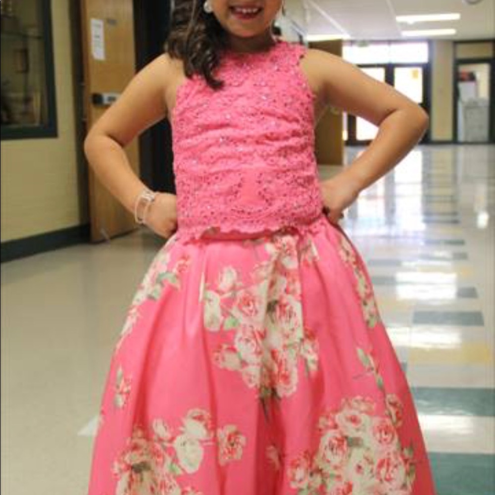 Sherri Hill dress made into girls size 6/7