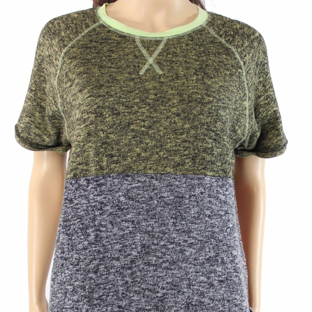 April May Purple Marled Knit Top NWT