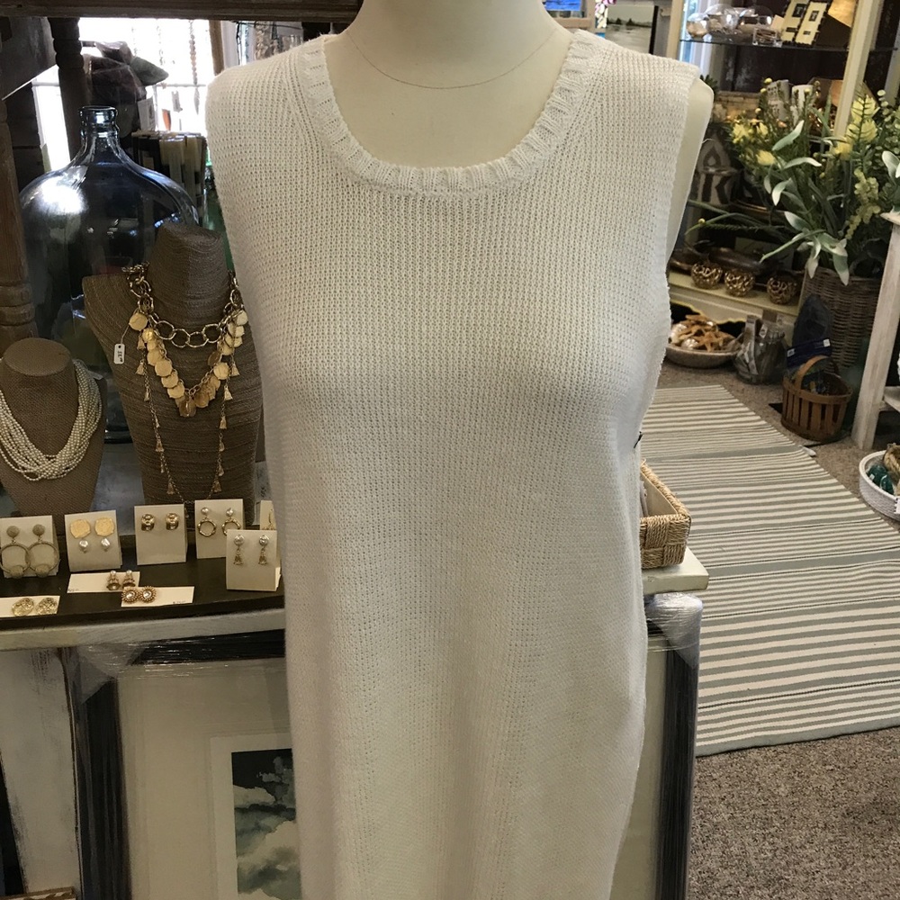 Margaret O'Leary sleeveless sweater tunic.