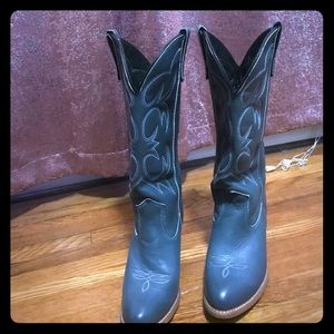 Blue Cowboy Cowgirl Boots