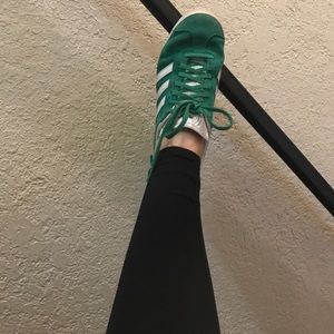 Beautiful Oregon green adidas gazelle sneakers