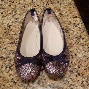 Girls Gymboree Glitter flats size 1