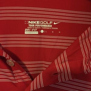 Short Sleeve Stripe Nike Golf Polo