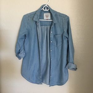 Small button down jean shirt