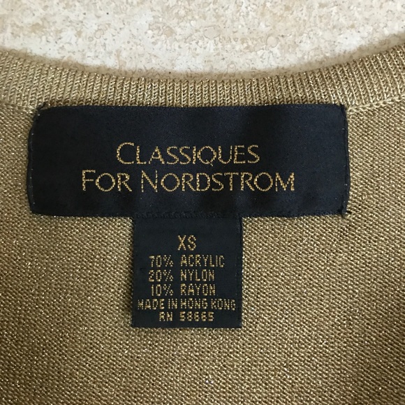 Classiques Gold Sleeveless Sweater Top - Picture 7 of 7