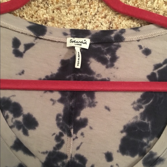 Splendid V neck tie-died top size Large - Picture 4 of 4