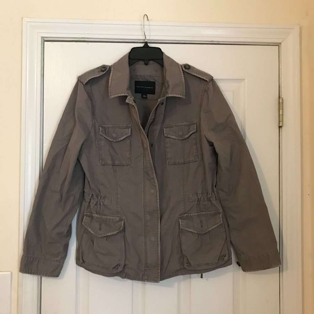 Banana Republic Gray anorak jacket