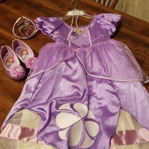 Sofia The First Costume sz 5/6 with accessories