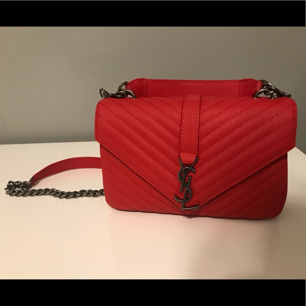 YSL College medium quilted leather shoulder bag